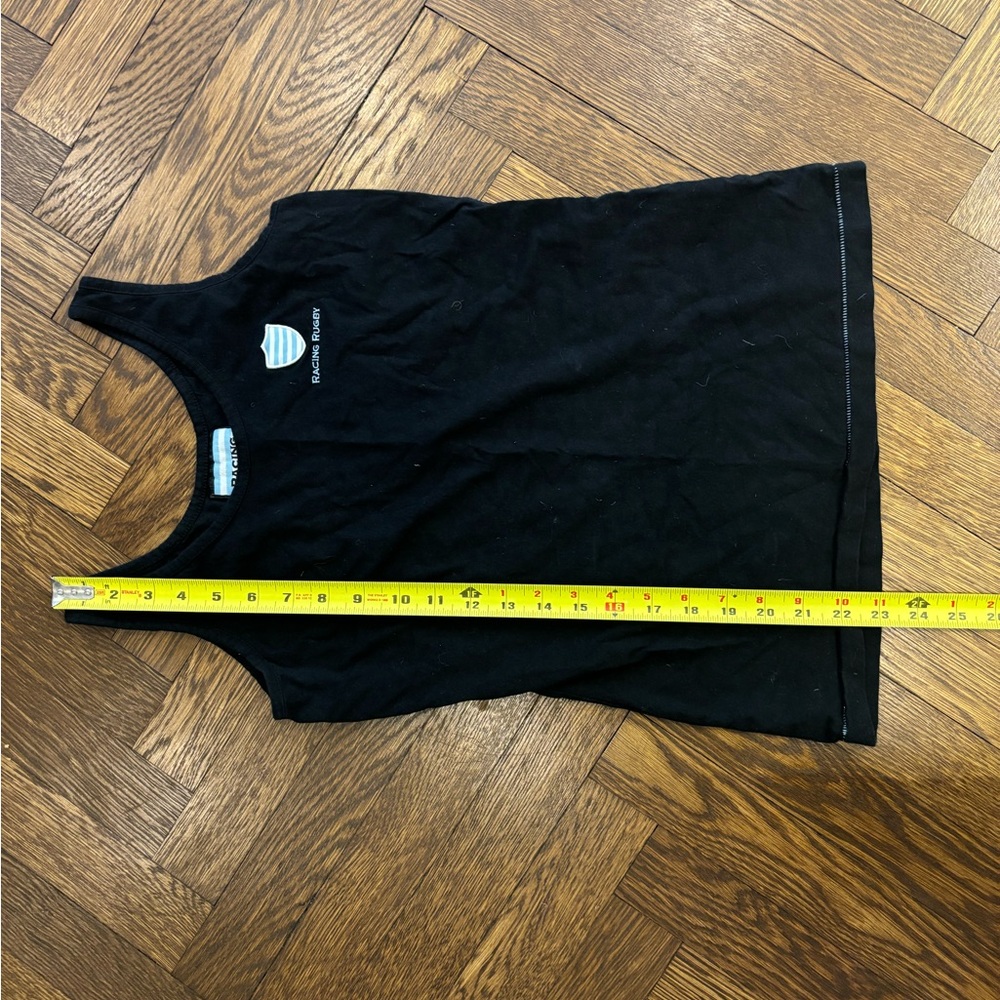 ASOS Racing Rugby Black Fitted Tank Top - Picture 8 of 8